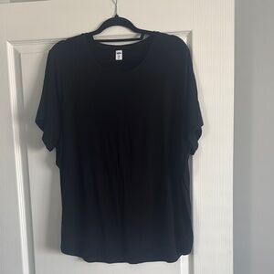 Old Navy Lux XXL Black Short Sleeve Top